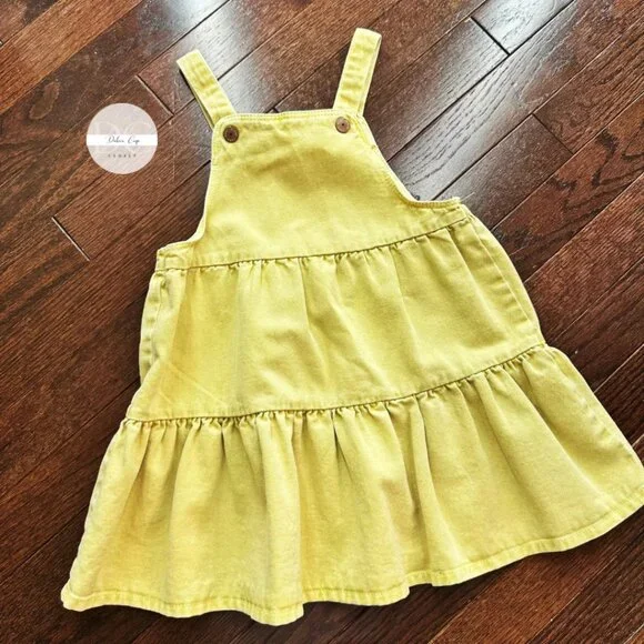 Zara | Dresses | Zara Yellow Denim Dress Size 23t | Poshmark